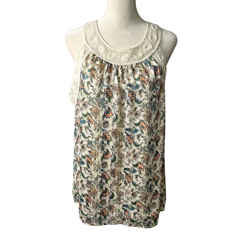 Danielrainn Women's Halter floral Tank Size Medium